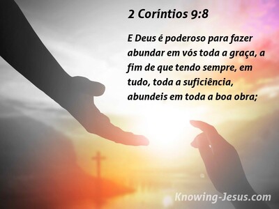 2 Coríntios 9:8 Abundância (black)